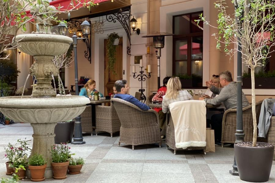 Жареные лисички с картофелем | Штакеншнейдер | ул. Миллионная, 10