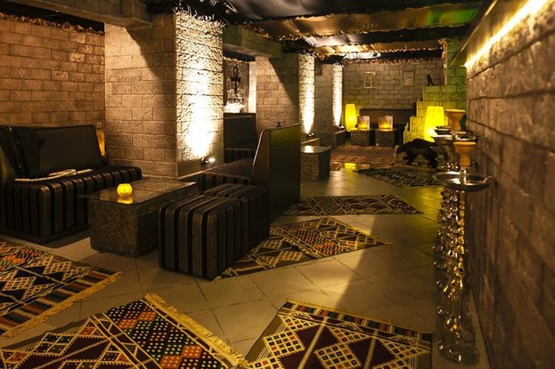 Интерьер кафе Temple Hookah