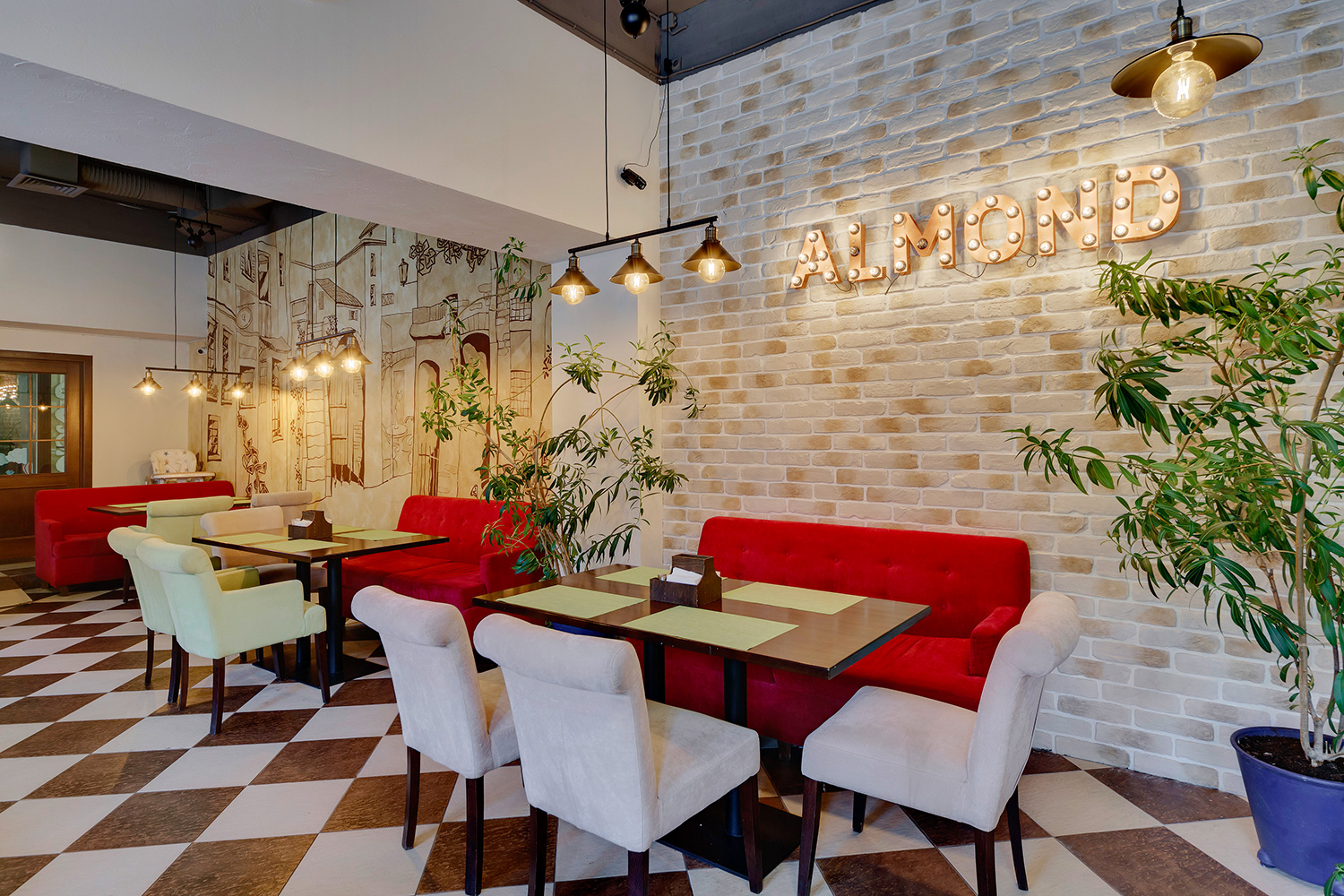 Интерьер ресторан Almond