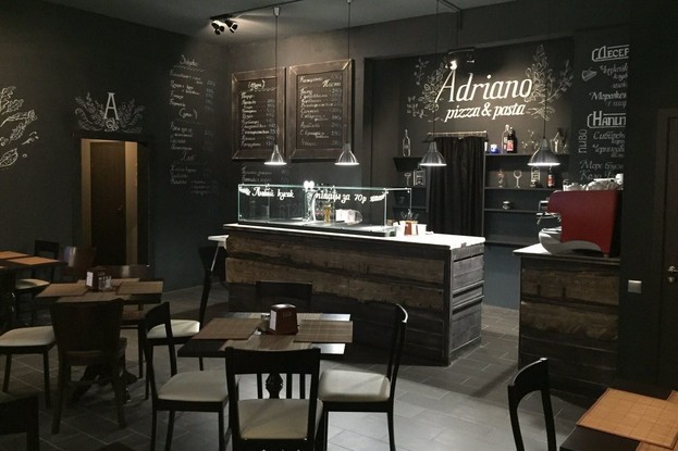 Интерьер кафе Adriano Pizza & Pasta