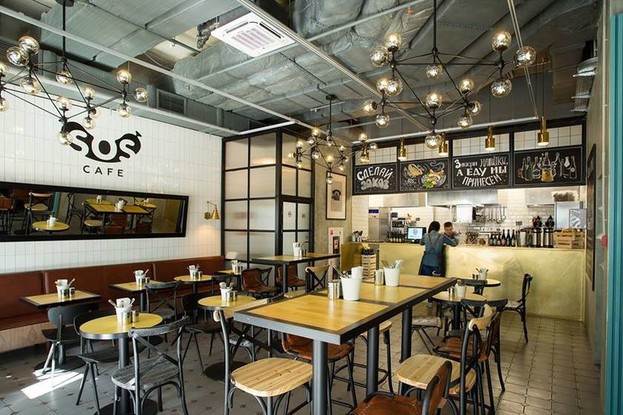 Интерьер кафе Sos Cafe