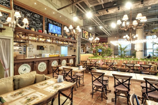 Интерьер ресторан Pesto cafe