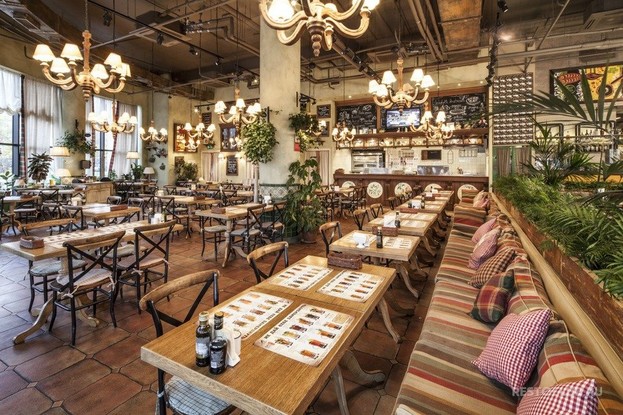 Интерьер ресторан Pesto cafe