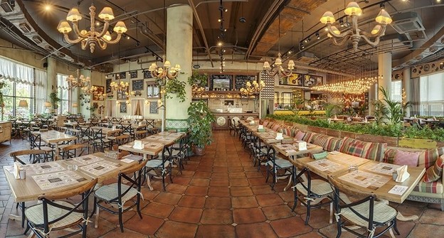 Интерьер ресторан Pesto cafe