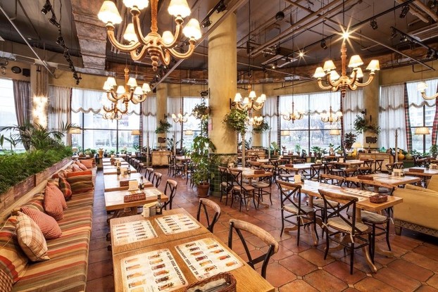 Интерьер ресторан Pesto cafe