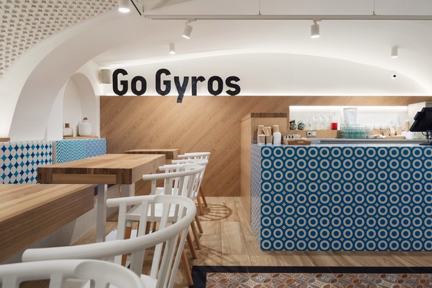 Интерьер кафе Go Gyros