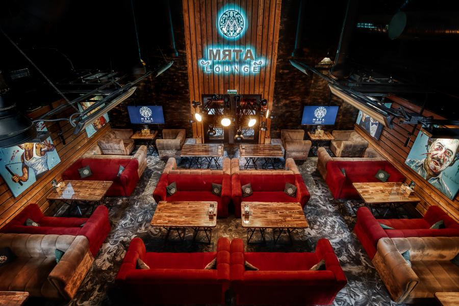 Интерьер кальянный бар Мята Lounge