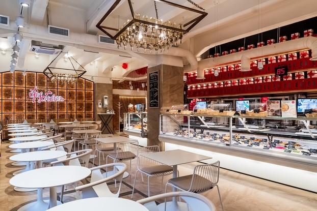 Интерьер кафе Брусника