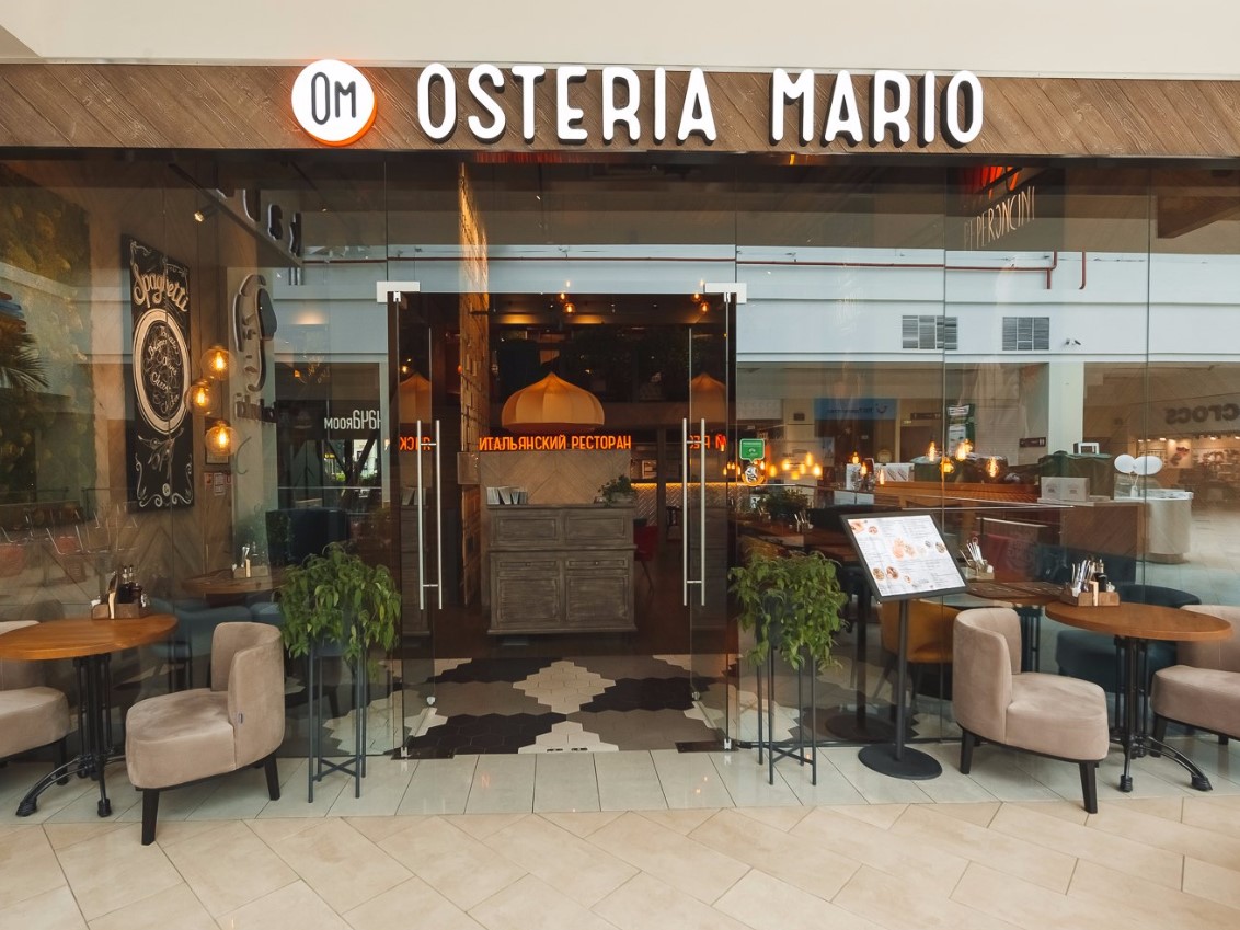 Интерьер ресторан Osteria Mario
