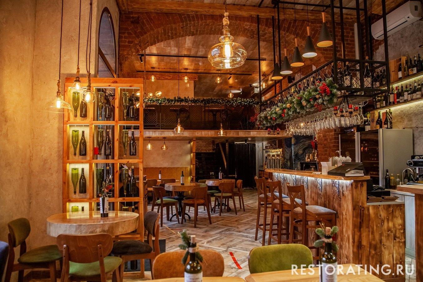 Интерьер ресторан Wine Gogh