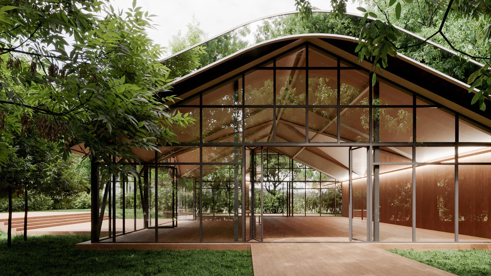 Интерьер банкетный зал Лес Event House