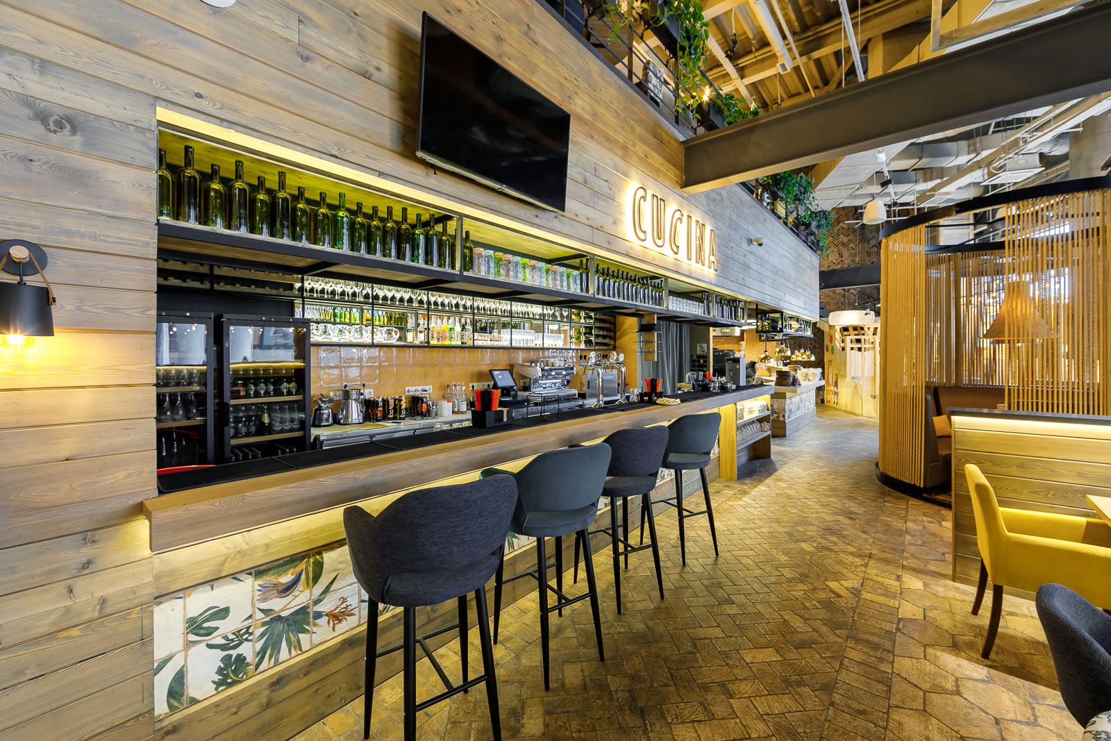 Интерьер ресторан Osteria Mario