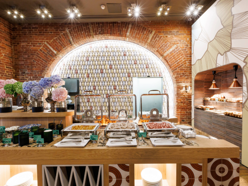 Интерьер ресторан Ресторан при отеле Palace Bridge