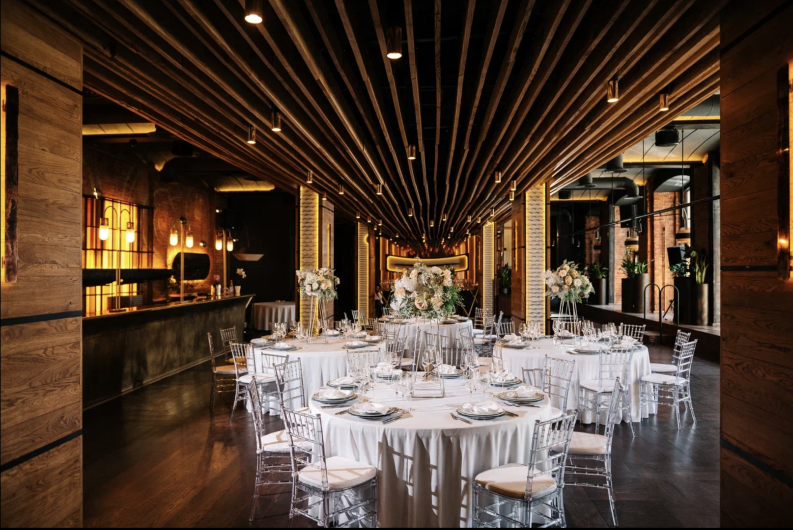 Интерьер банкетный зал Zafferano Loft