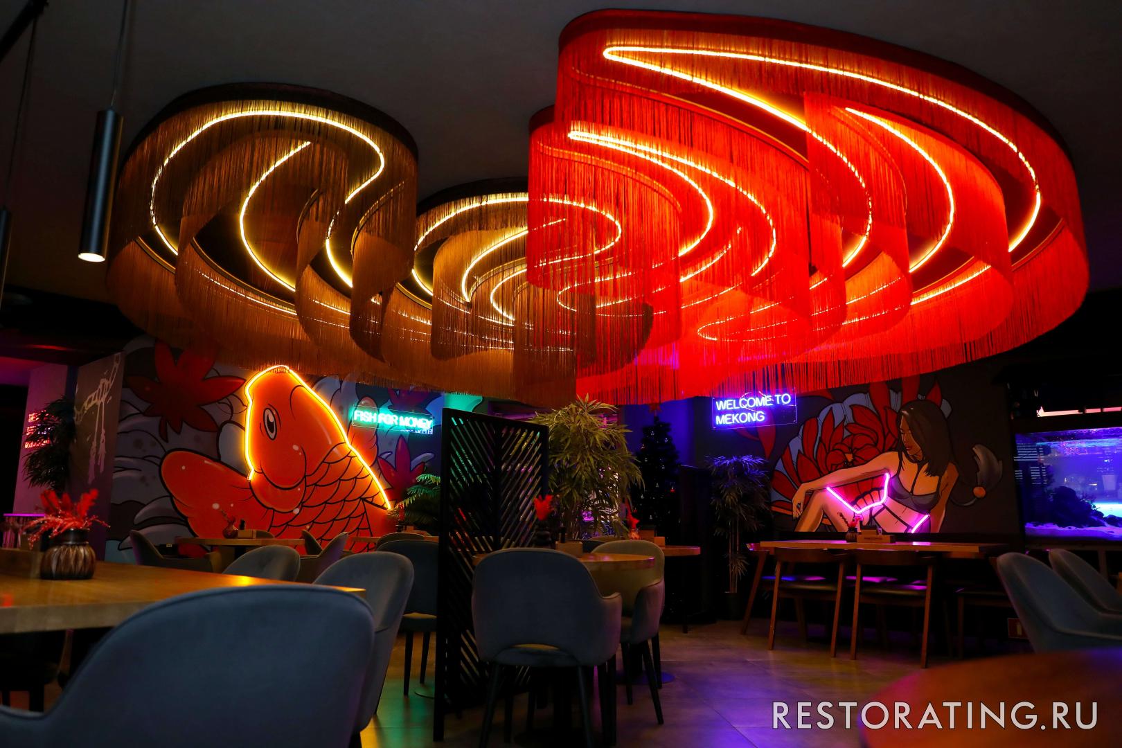 Интерьер ресторан Mekong