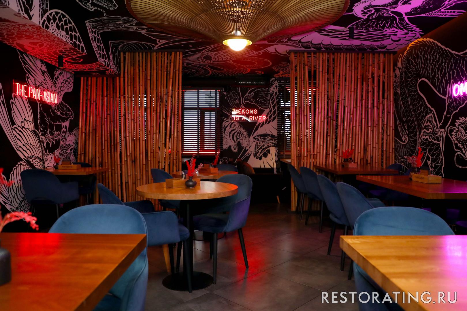 Интерьер ресторан Mekong