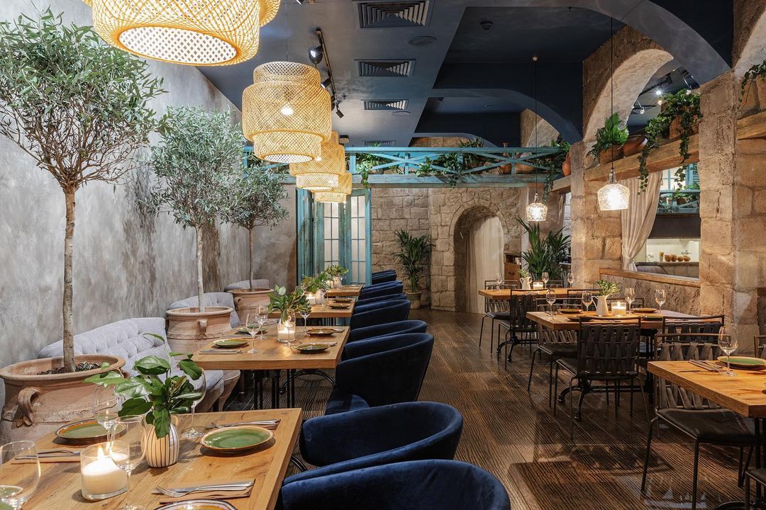 Интерьер ресторан Misha Fisher in Jaffa