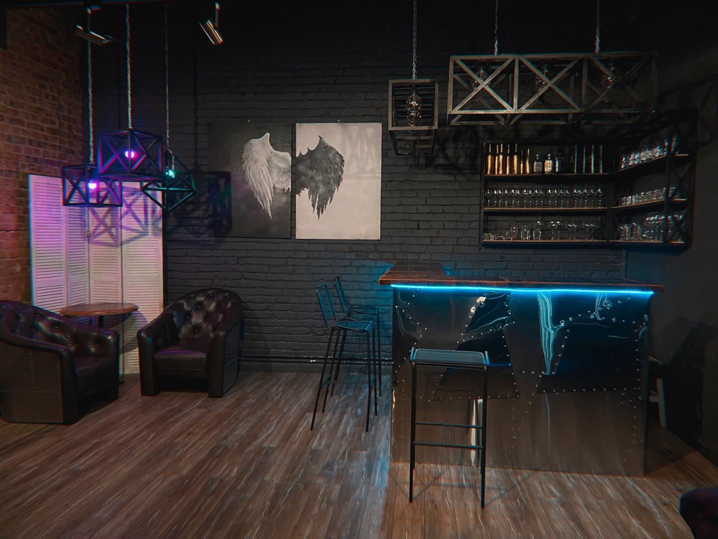 Интерьер площадка для мероприятий Контраст Loft
