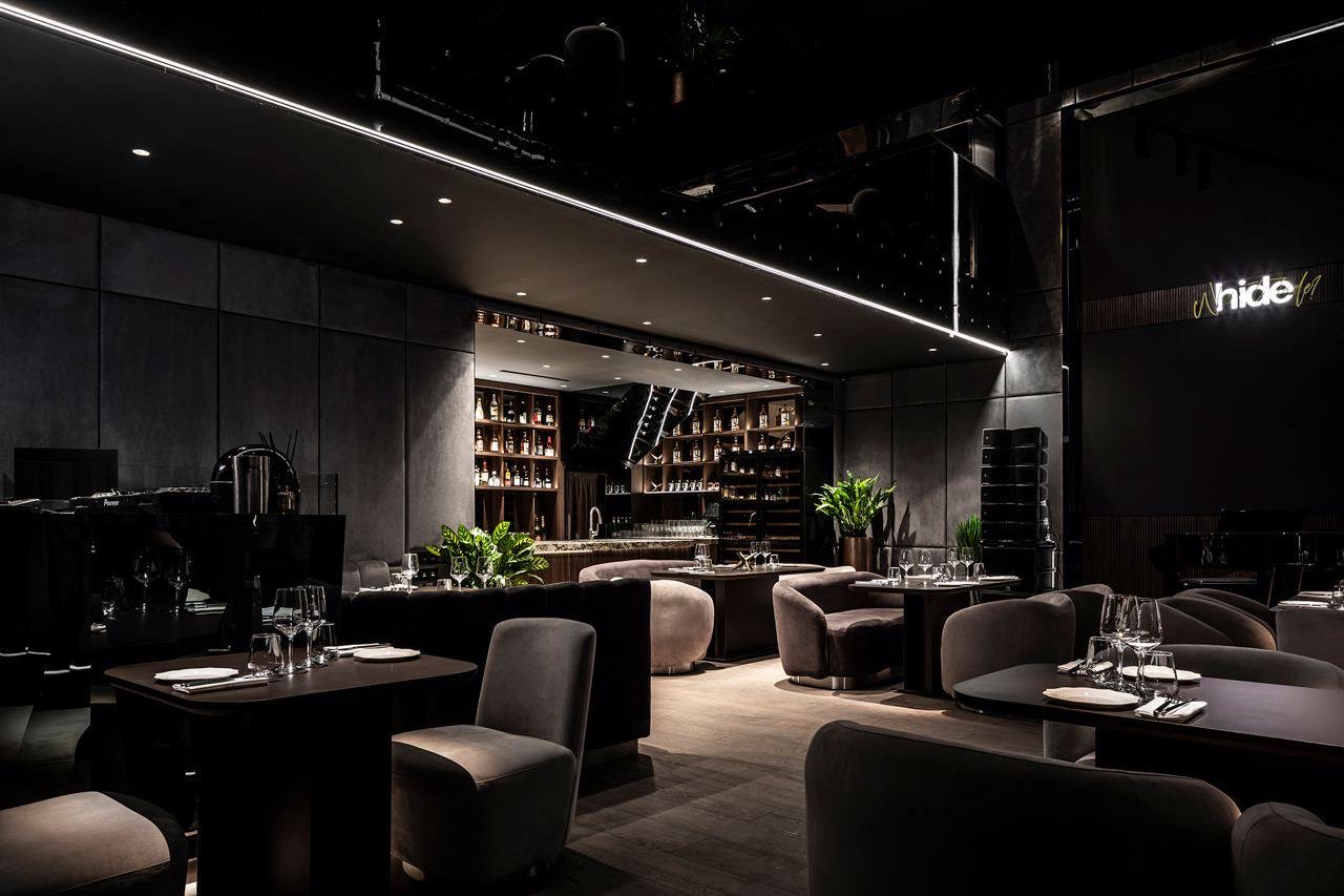 Интерьер ресторан Hide dine & music apartment