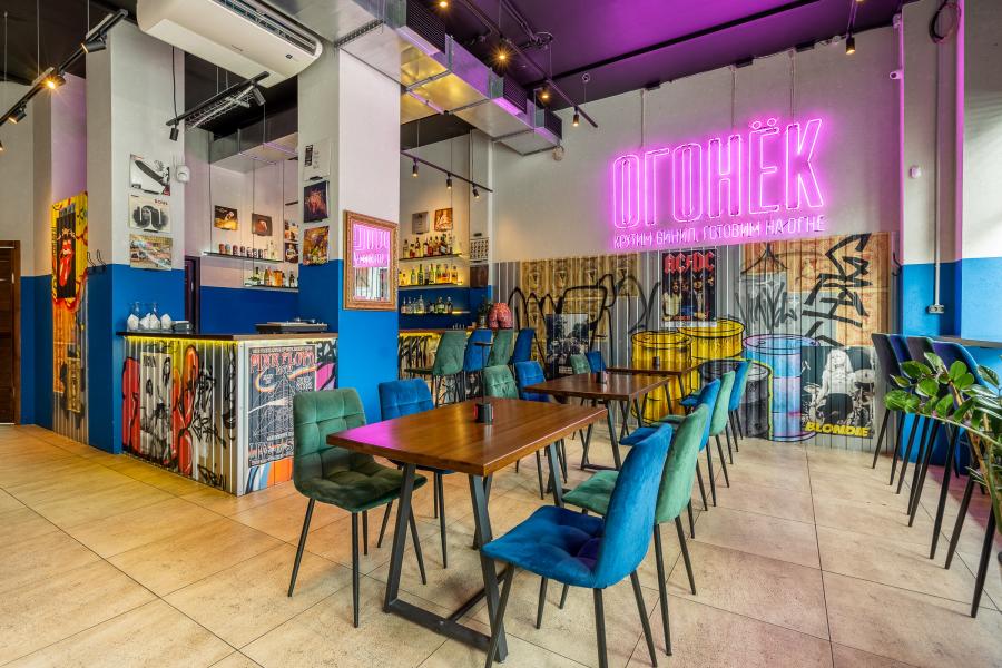 Интерьер бар Огонек