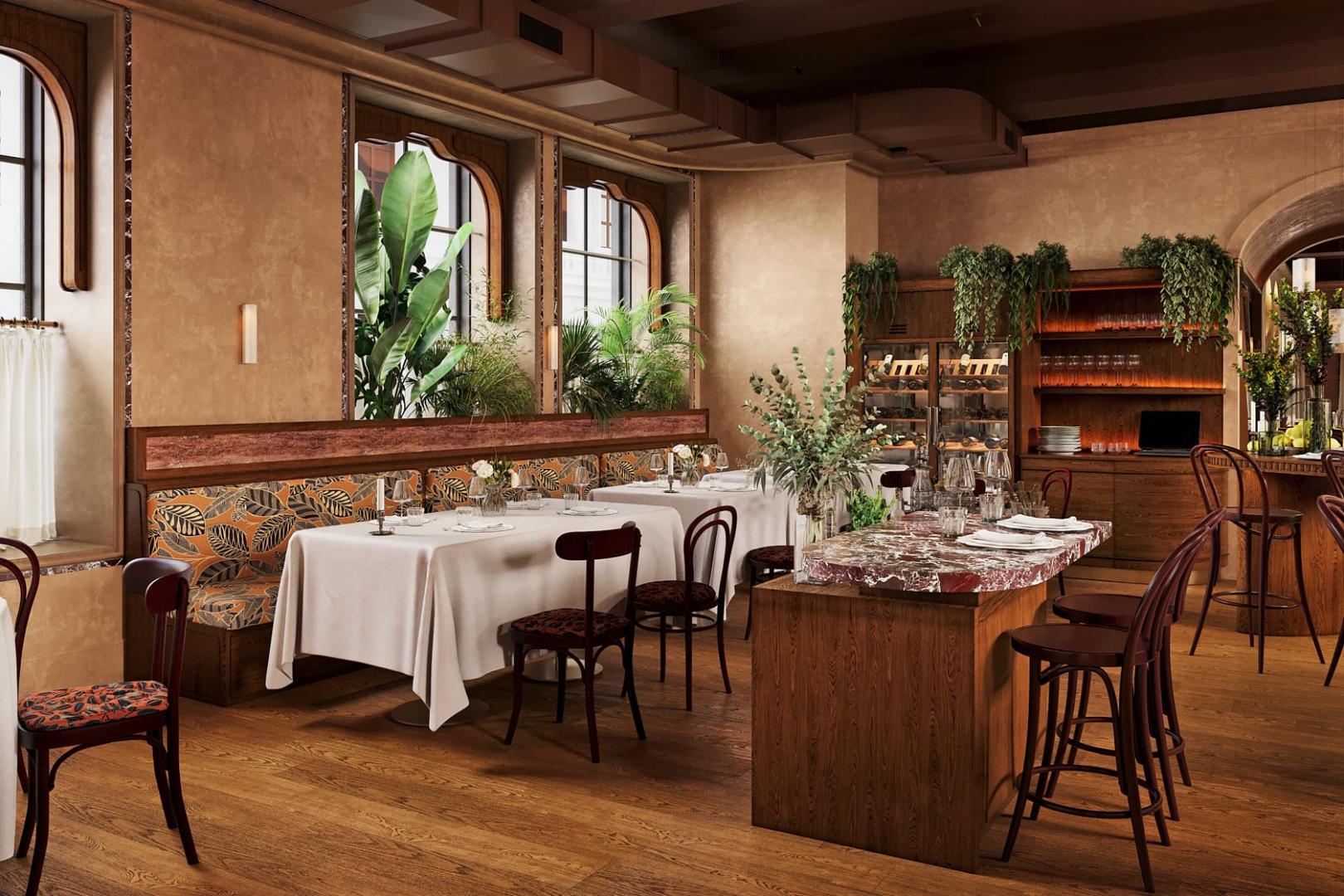 Интерьер ресторан Salone pasta&bar