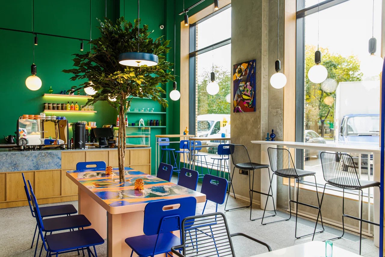 Интерьер кафе Brunchy Brunch