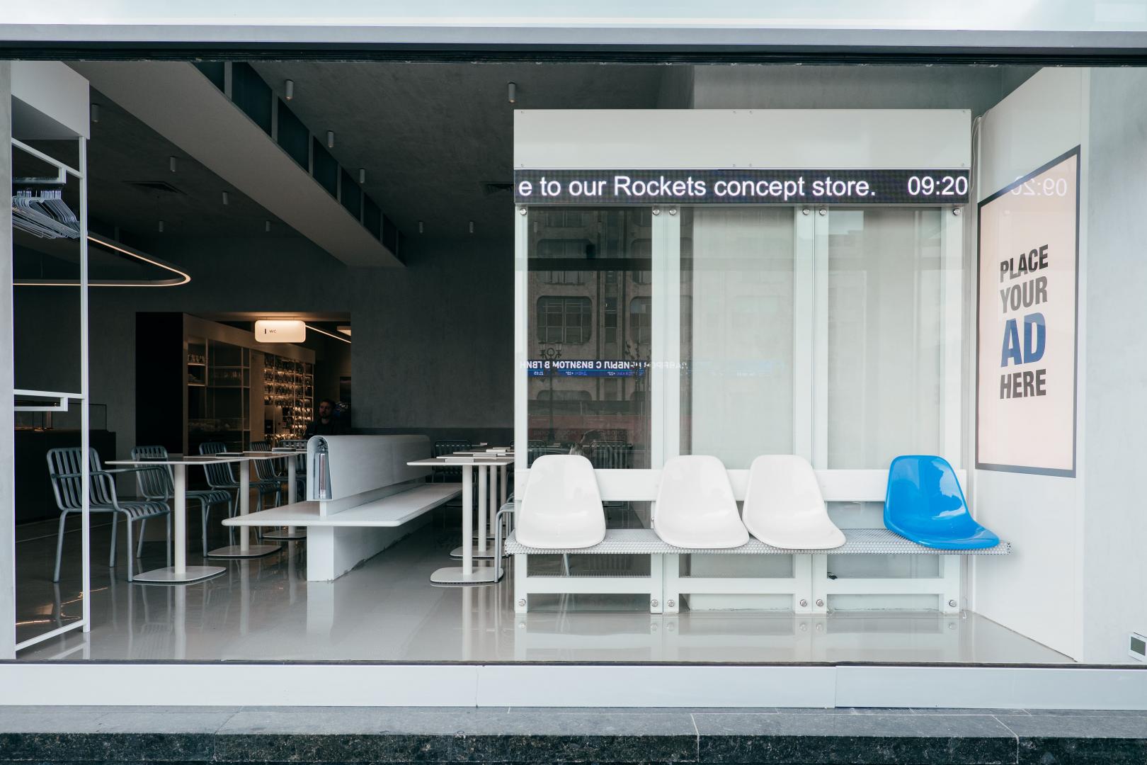 Интерьер кофейня Rockets concept store