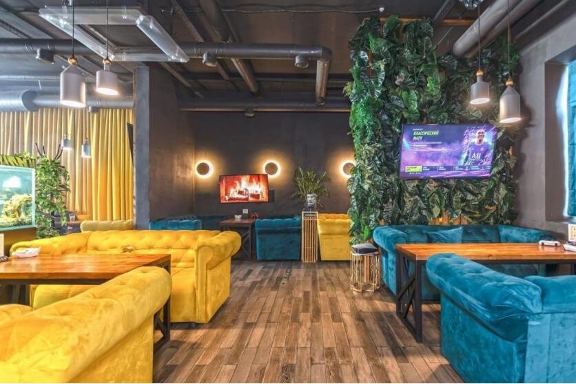 Интерьер кальянный бар Остров Lounge