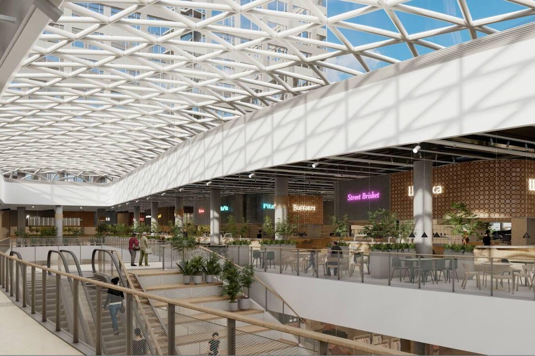 Интерьер фуд-пространство Фудкорт в Botanica Mall