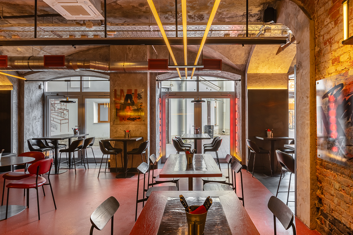 Интерьер ресторан Frank