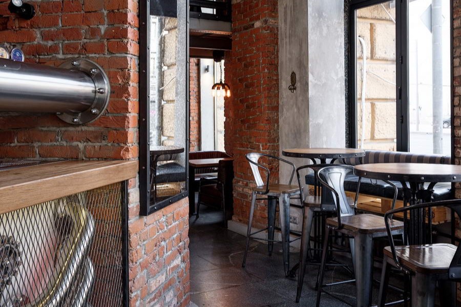 Интерьер пивной ресторан Сварня