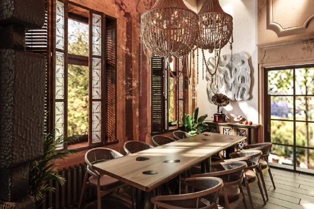 Интерьер ресторан Villa Madelina