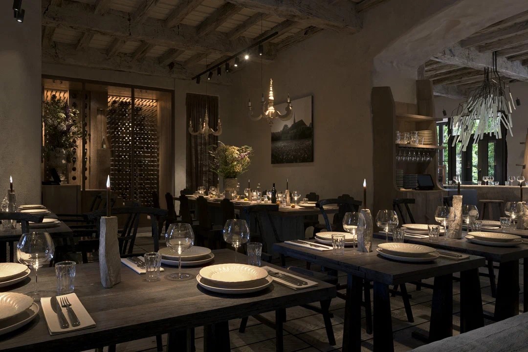 Интерьер ресторан Pomme Verte