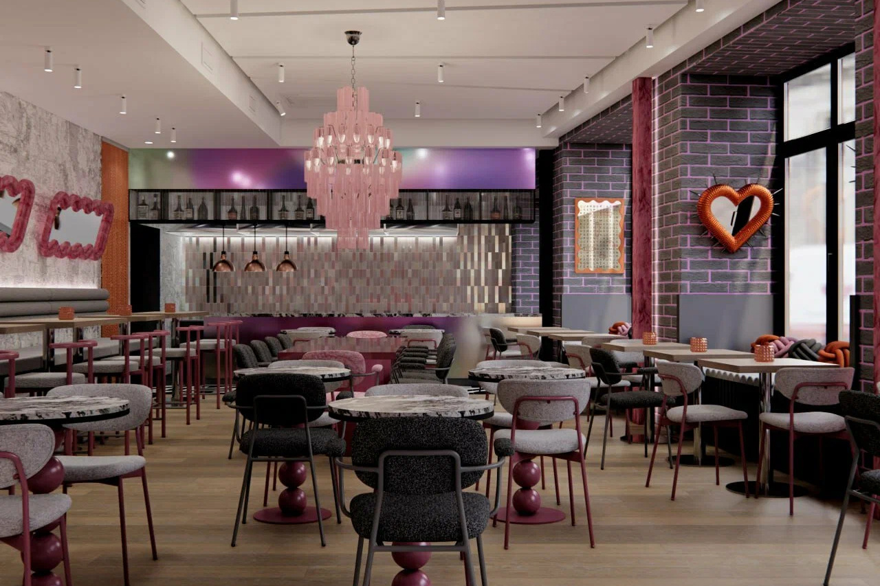 Интерьер ресторан Pasta Queen