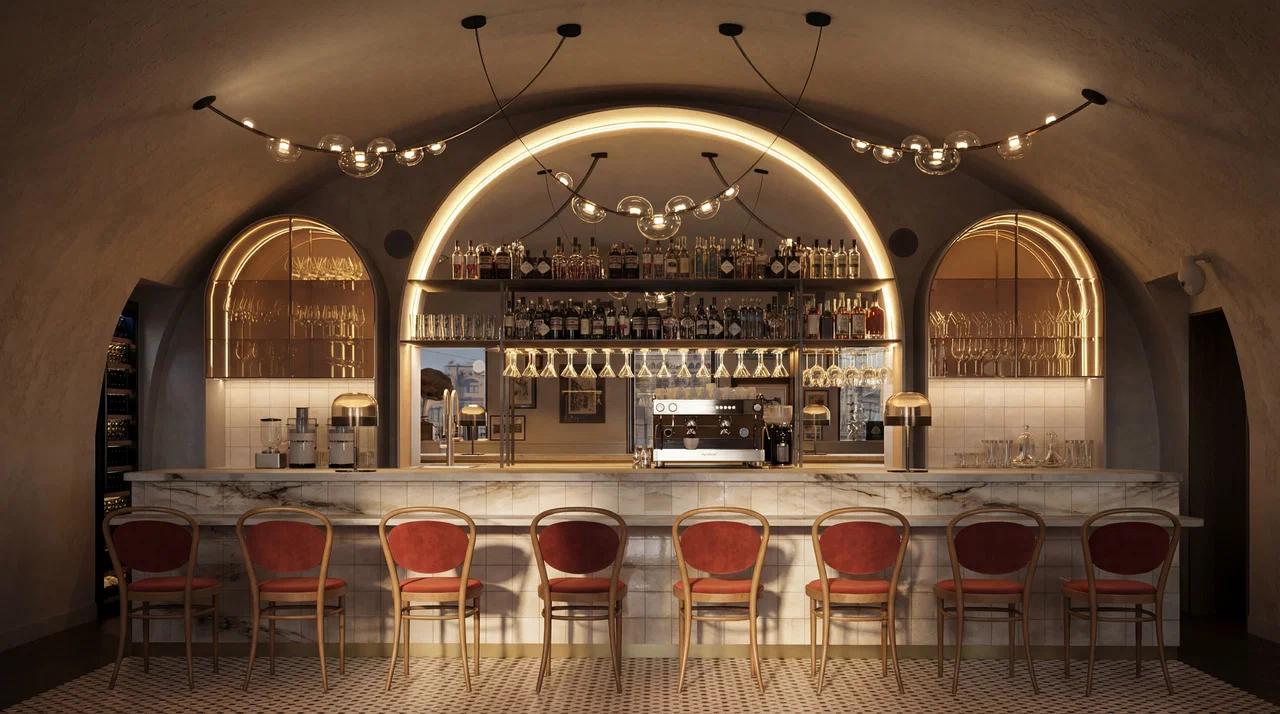 Интерьер ресторан Brasserie by Academia