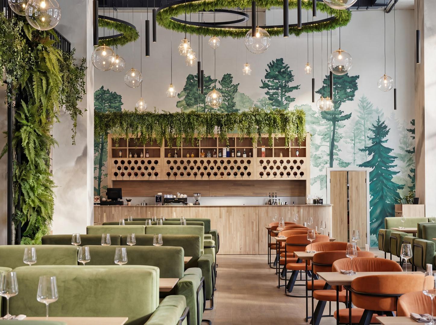 Интерьер ресторан Лист