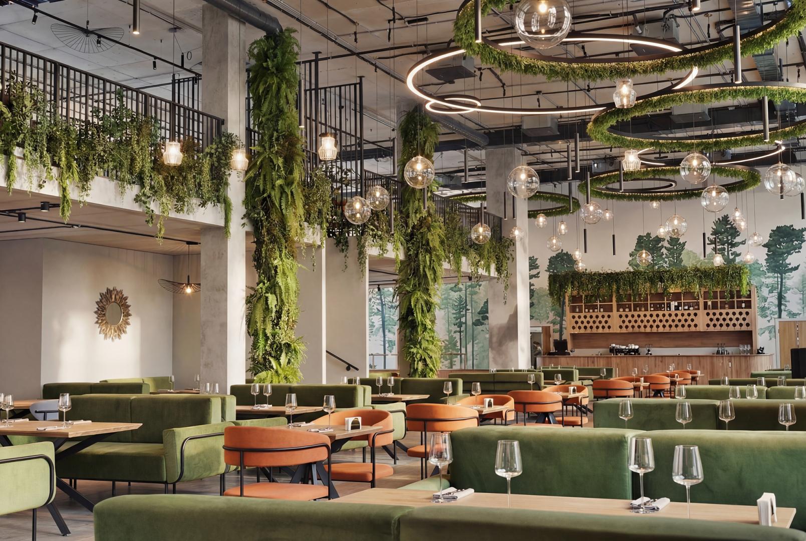 Интерьер ресторан Лист