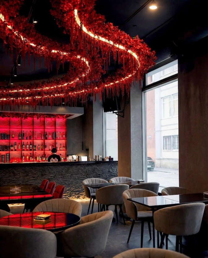 Интерьер кальянный бар Como Lounge