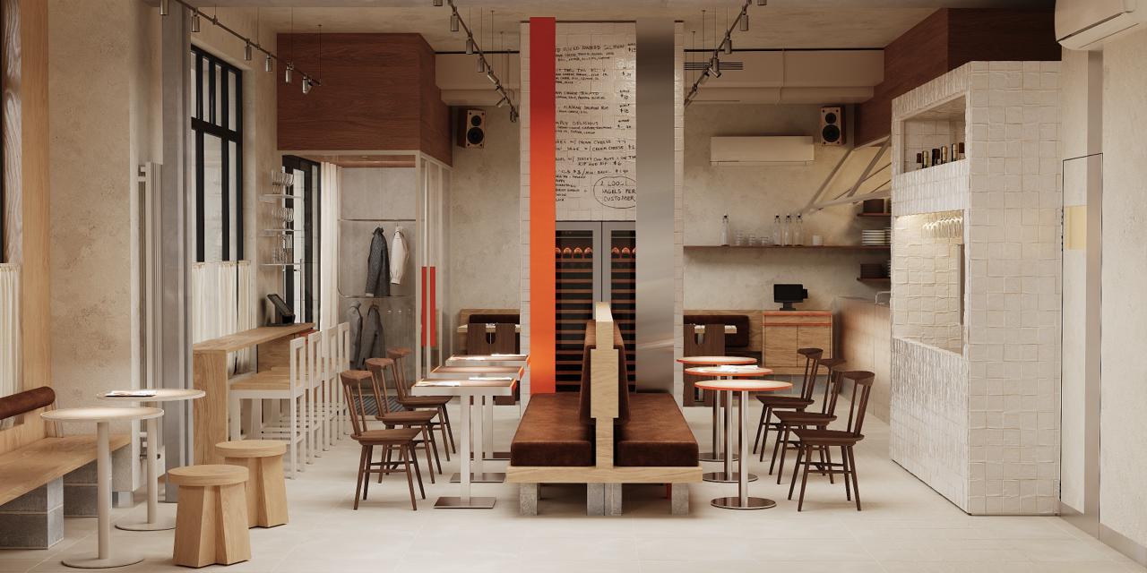 Интерьер ресторан Gaby Bistro