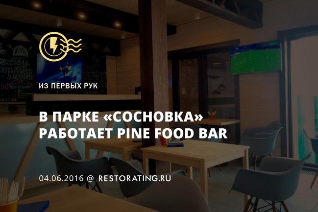В парке «Сосновка» работает Pine food bar