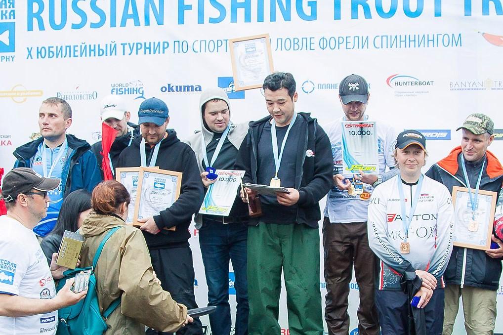 Турнир по ловле форели в Русская рыбалка