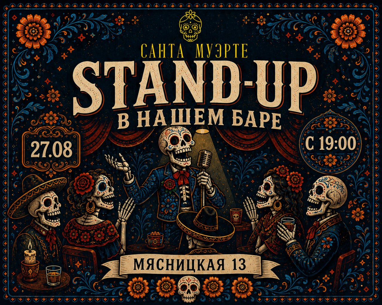 Stand-up в Santa Muerte | Santa Muerte | ул. Мясницкая, 13с1