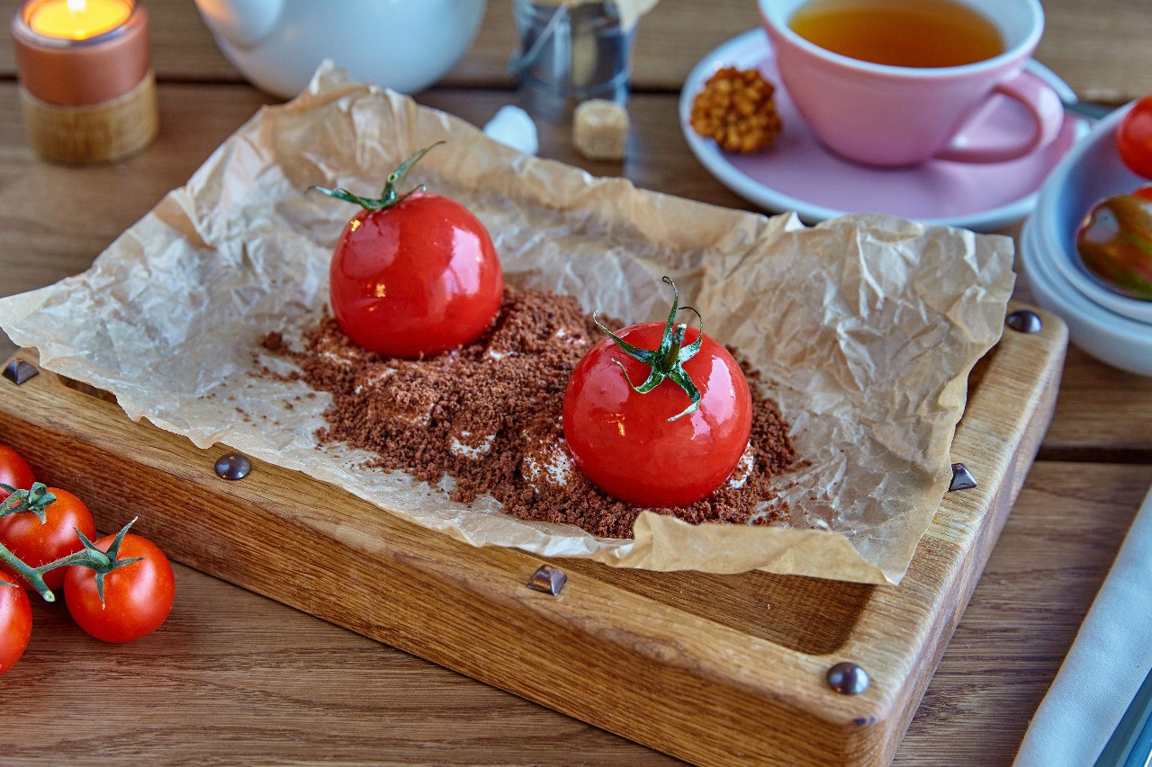 Как приготовить десерт с помидорами